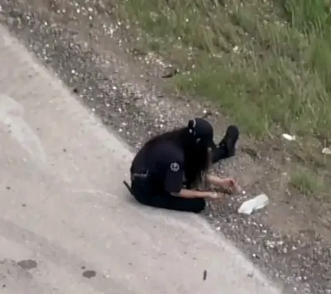 Freeway had to be closed to collect about $800,000 using vacuum cleaners and hand picking after a truck full of dimes overturned in Texas.