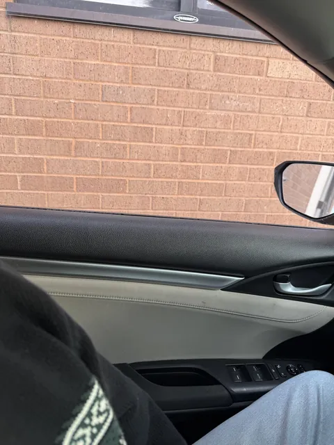 The height of the drive-thru window at my local fast food place