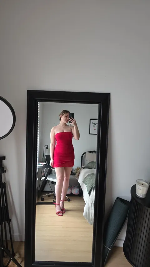 My red dresses and what's underneath