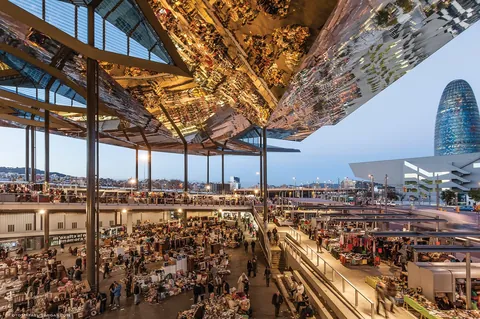 Mercat dels Encants- Street market in Barcelona, Spain - B720 architects (2013)