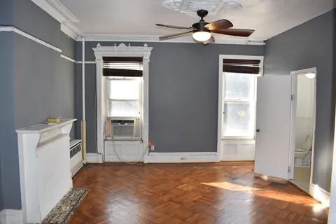 It took a year, but the living room, office, bedroom, and bathroom are all done.