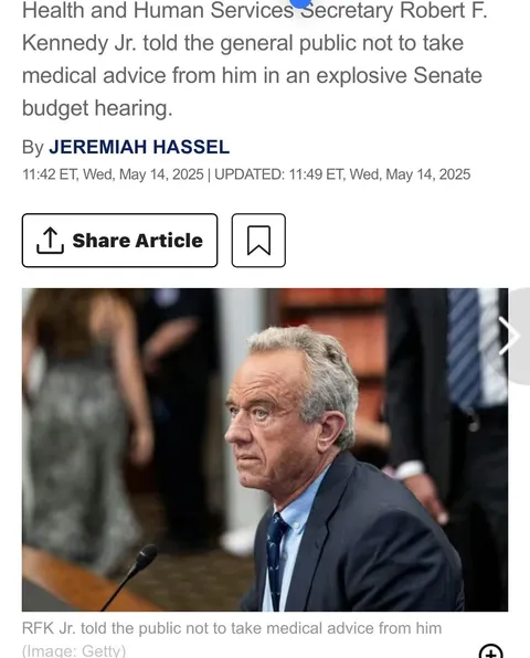 RFK Jr. says 'don't take medical advice from me' when grilled on vaccines at hearing