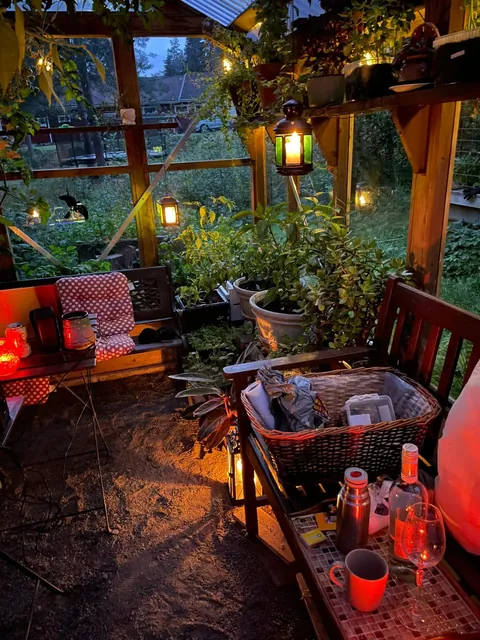 Post got removed, so I'll try again: autumn greenhouse nights w movies &amp; snacks