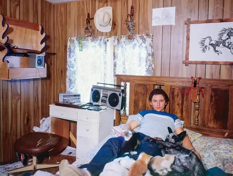 Teenagers in their rooms, 1980s–90s.