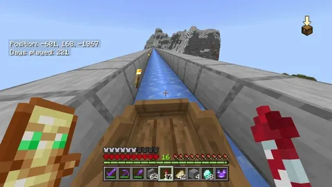 Why doesn't the boat pass through this part of the ice bridge?