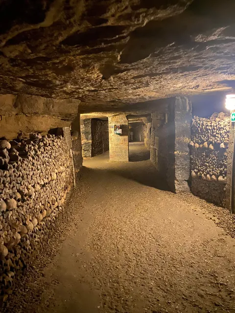 The Parisian Catacombs (Taken by me) The Eerie Resting Place of 6 Million.