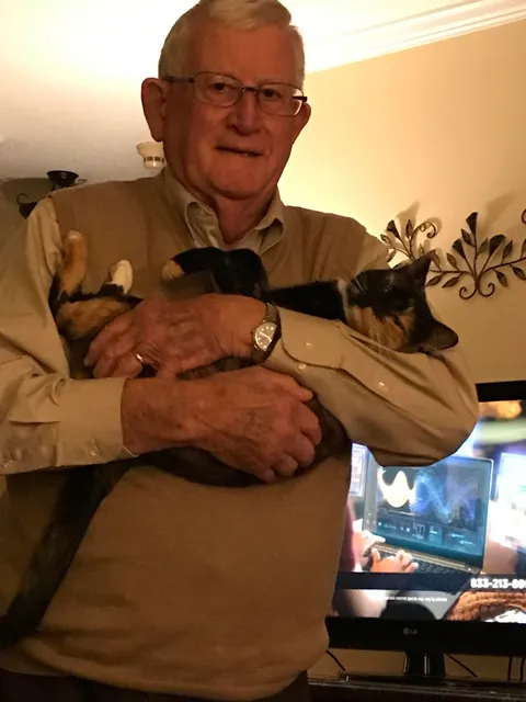 My Dad (79) went from “I don’t want that dang cat” to carrying her to “her room” for bed each night.