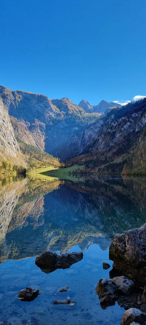 Lake Obersee, Bavaria/Germany [1762x3917] [OC]