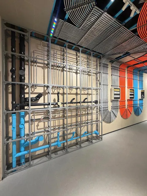 pipe and cable management of this place