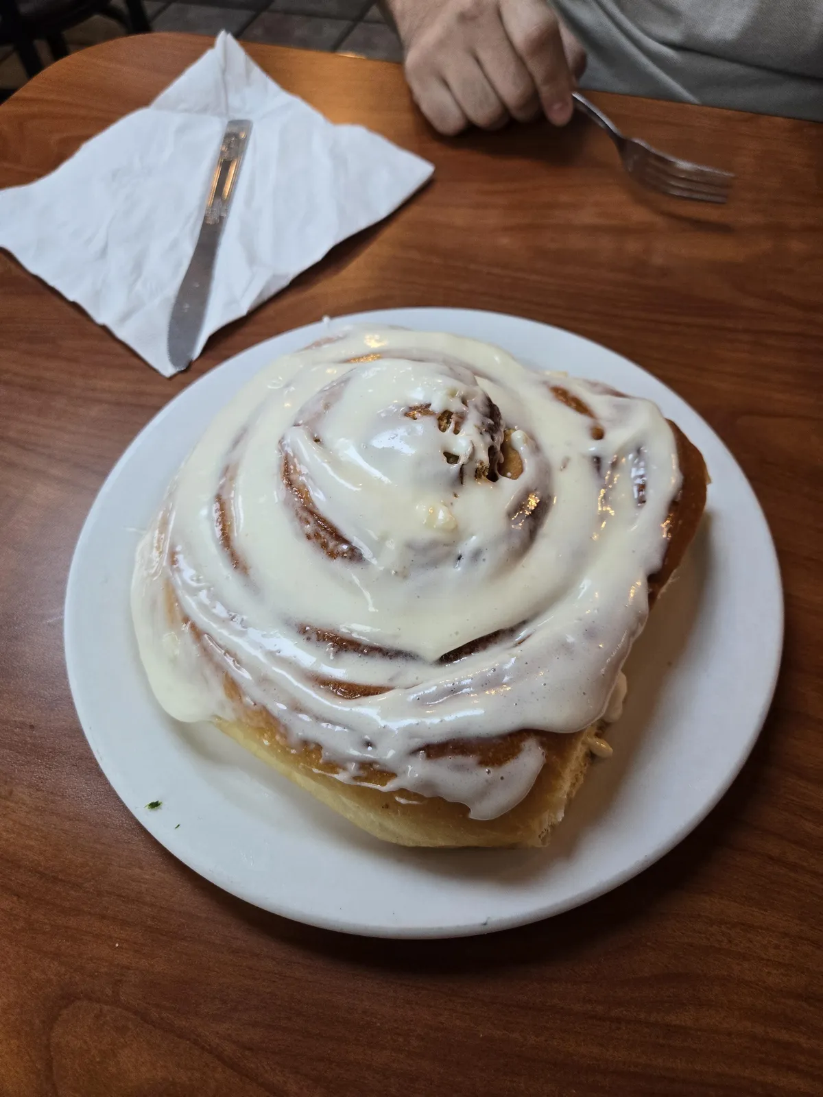[I ate] Giant Cinnamon Roll at a local diner
