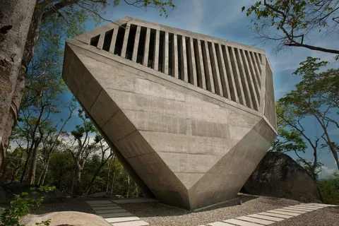 Brutalist Chapel in Acapulco, Mexico by BNKR Arquitectura (2011)