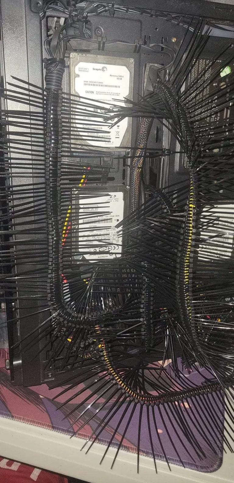 Who needs cable sleeves when you got zip ties