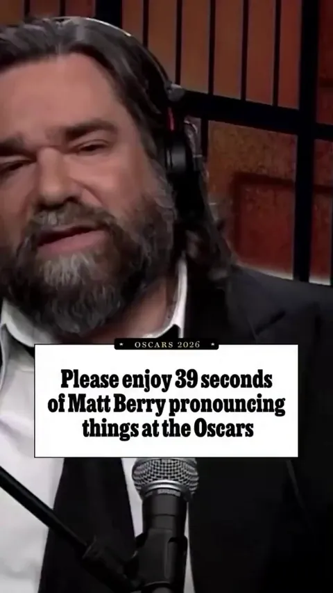 Matt Berry pronouncing things at the Oscars