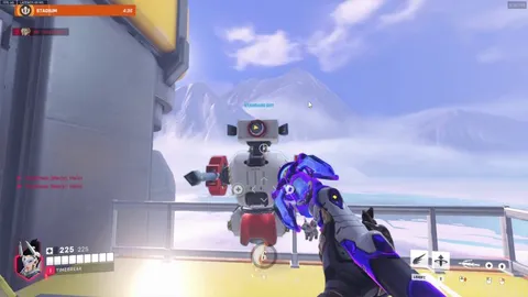 Stadium Practice Range bots don't say "Hello."