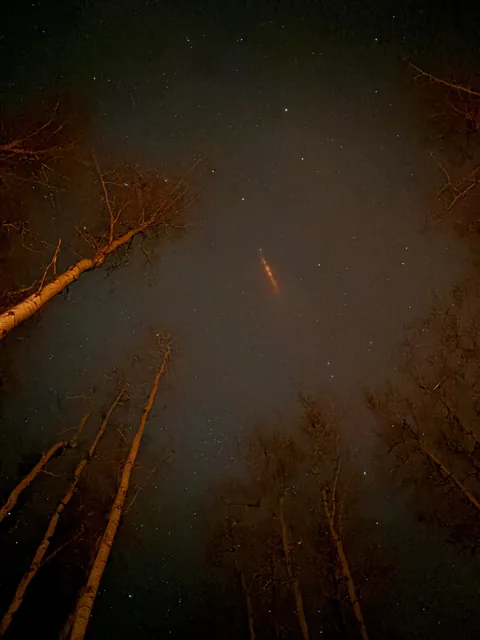 What is this in the sky above Alberta Canada
