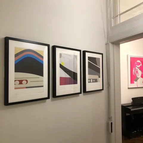 Some sneaker inspired artwork I made to brighten up a dull wall. What do you think?