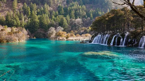 My favorite view from Jiuzhaigou, China
