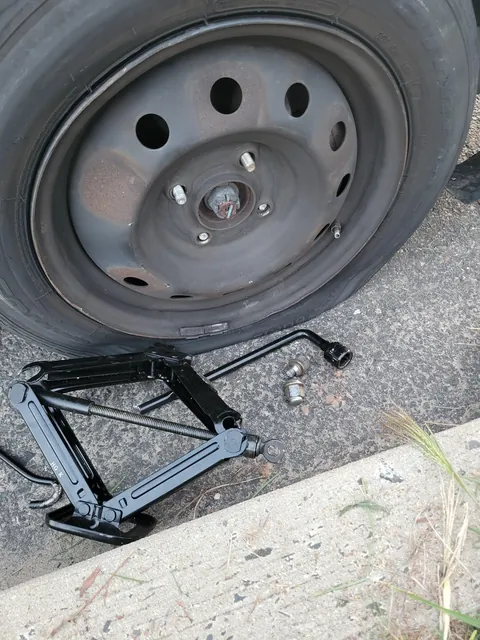 Tire change disaster