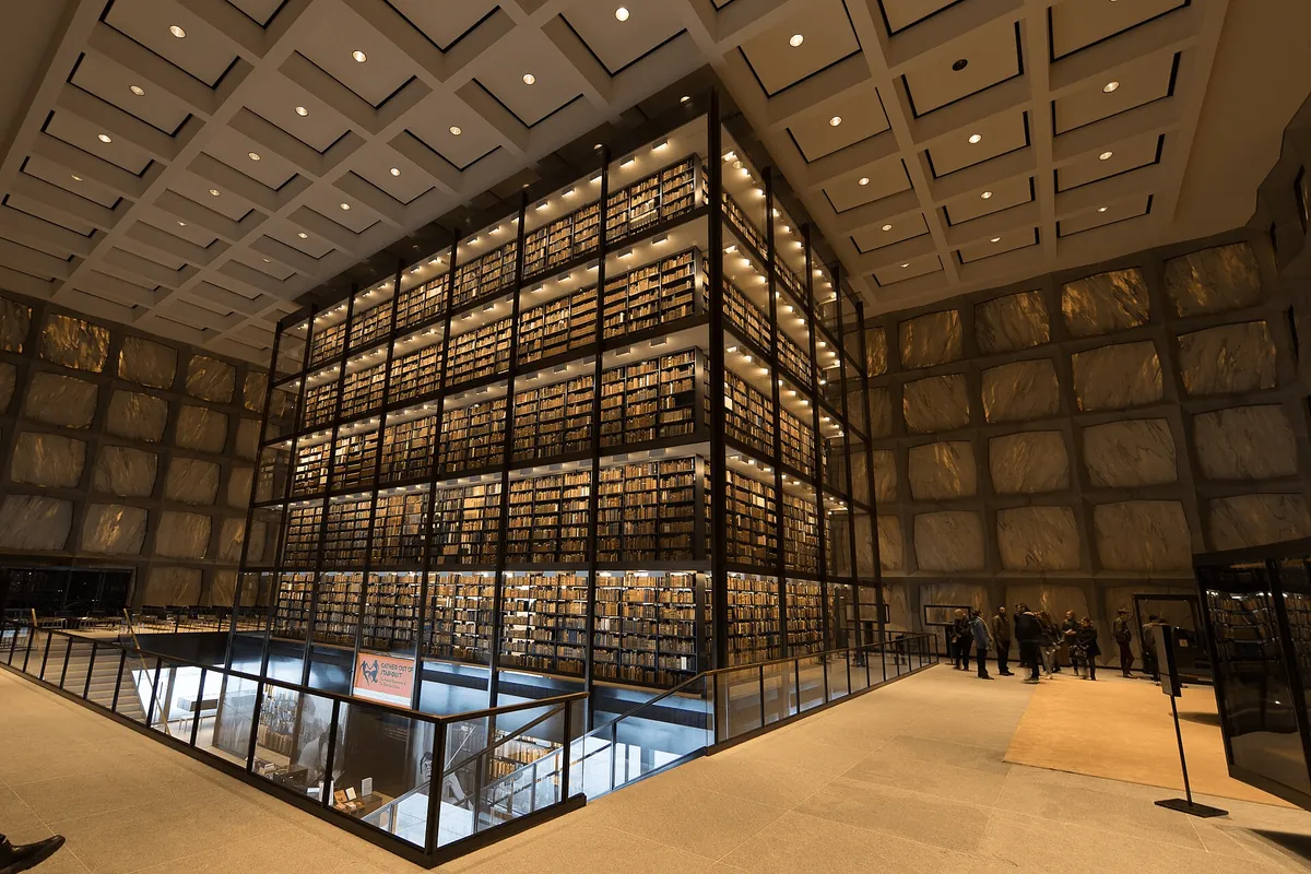 Beinecke Rare Book &amp; Manuscript Library, Yale University, New Haven, Connecticut, USA. Architect Gordon Bunshaft, 1963.
