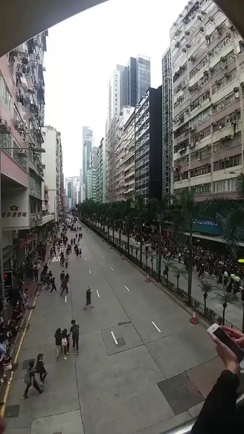 Timelapse of a 2 Million Marchers in a city with a population of 7 Million. That means every 2/7 of the people in Hong Kong were protesting for keeping their rights.
