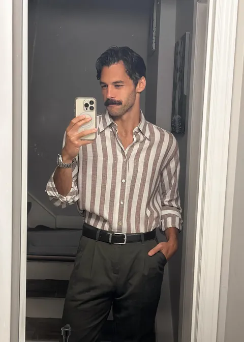 Earth tones and linen for a warm summer date night