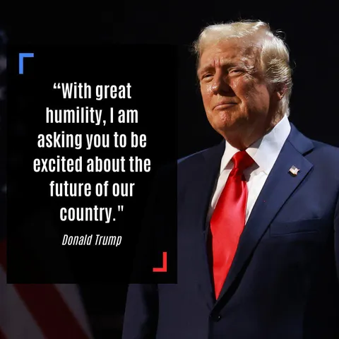 "With great humility, I am asking you to be excited about the future of our country."
