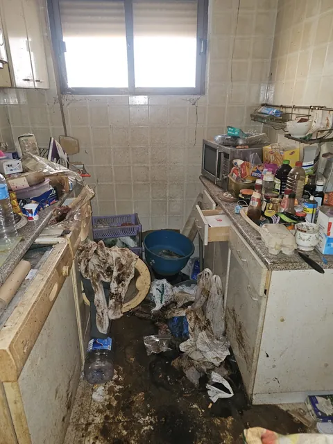 71 years old lady lives alone without electricity or water. And I cleaned her home