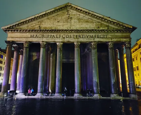 Well, it thunderstormed and hailed in Rome today. Which meant that afterward it was only my wife &amp; I without a soul in sight, save the employees cleaning up. Not often you get a quiet, intimate moment with a monument like this.