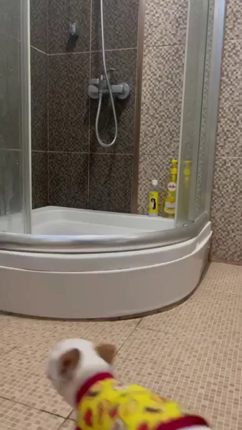 Sweetest girl takes a shower ❤️