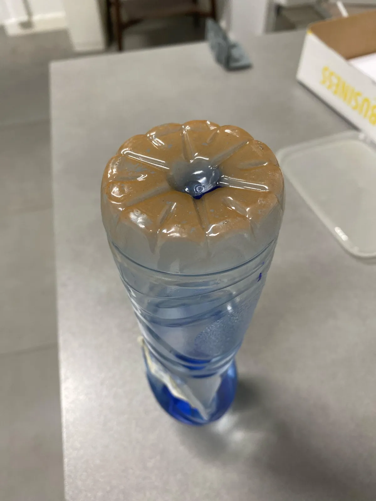 My colleague reused his plastic bottle every day for 4 years