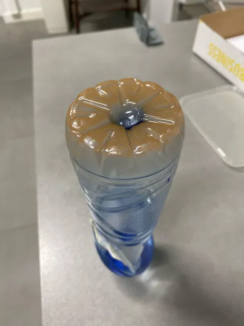 My colleague reused his plastic bottle every day for 4 years