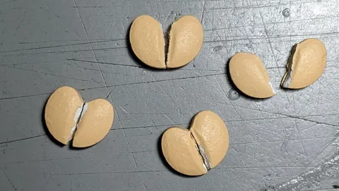 My heart pills are heart shaped, but I only take half so it looks sad