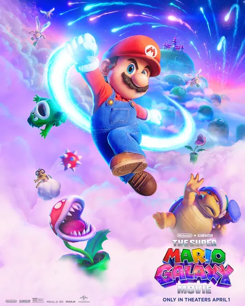 New Super Mario Galaxy Movie Poster - Mario