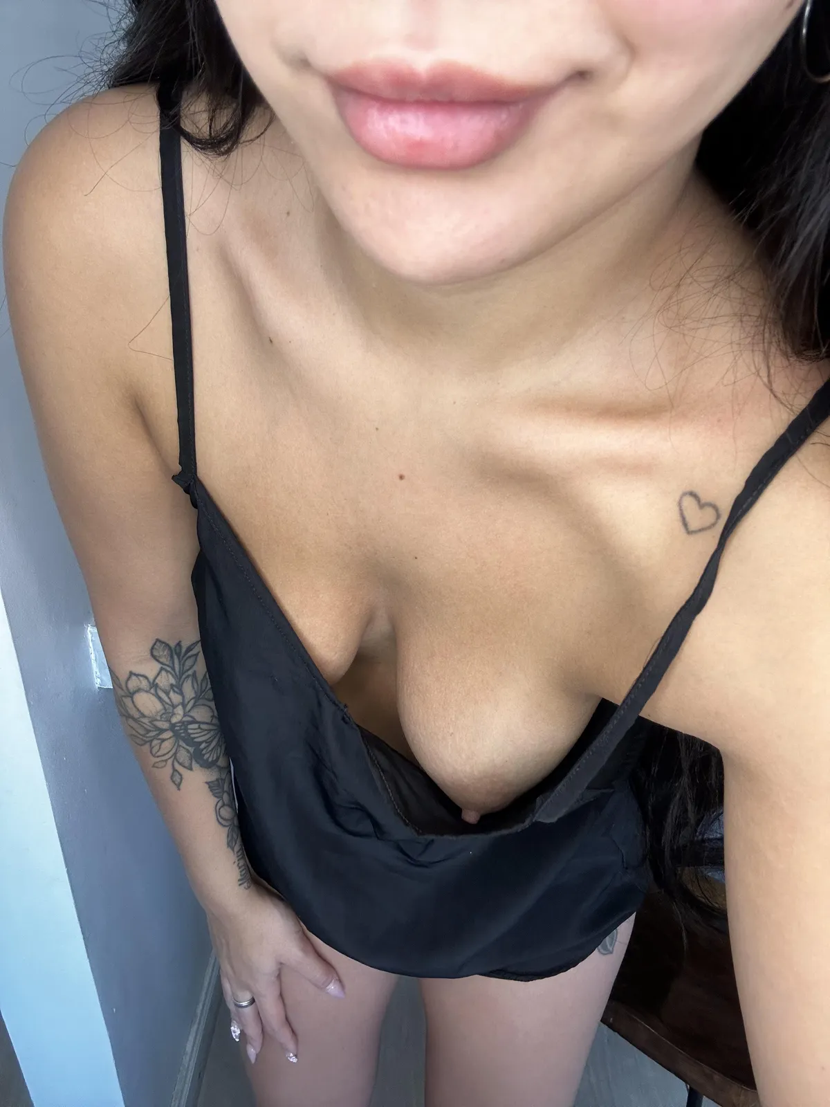 It always make me smile when I see them peeking out of my cleavage