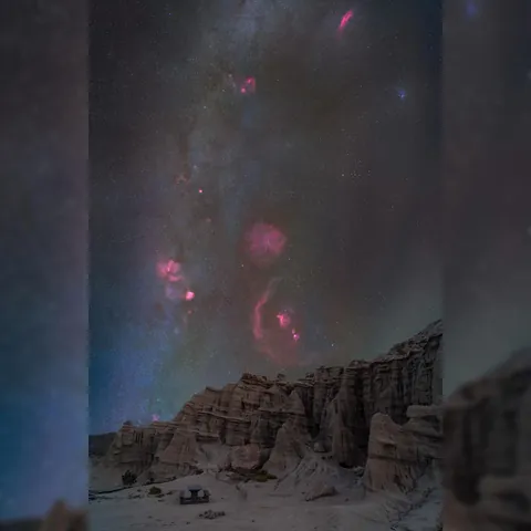 Orion Rises Over Red Rocks Canyon
