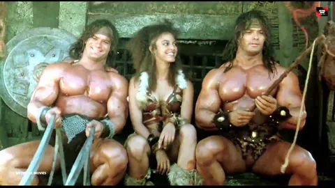 On the set of The Barbarian Bothers movie (1987). Pretty sure Peter Paul is on the left, David Paul on the right. We went to high school together a million years ago.