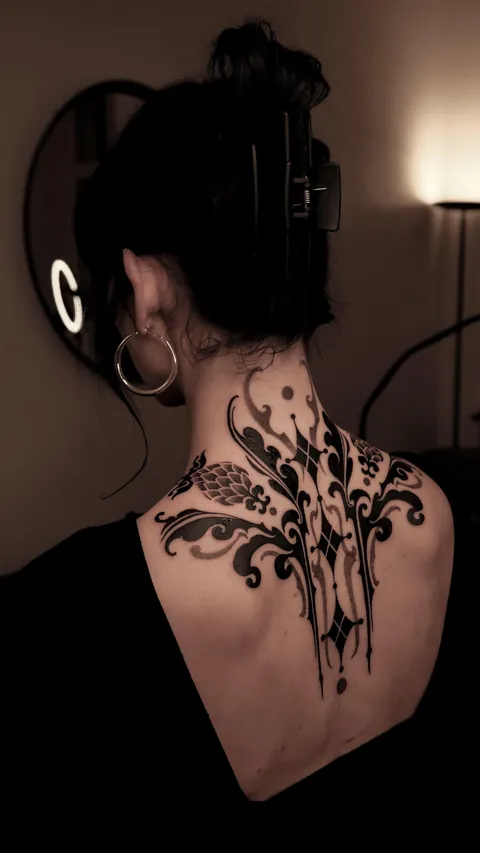 back tattoo done by me @inkstasia based in Poland