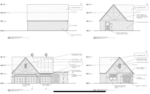 Just had the time to Spring Clean and since we finally finished the concrete floors and got cabinetry installed, I wanted to share! Here is our new, 1920s-styled garage in Detroit with a custom attic elevator, our architectural drawings and images of the original 1927 garage we replaced.