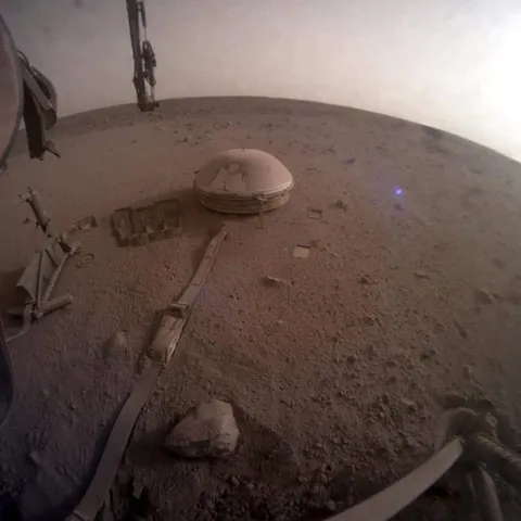 This may be the last photo taken by the NASA Insight mission on the surface of Mars