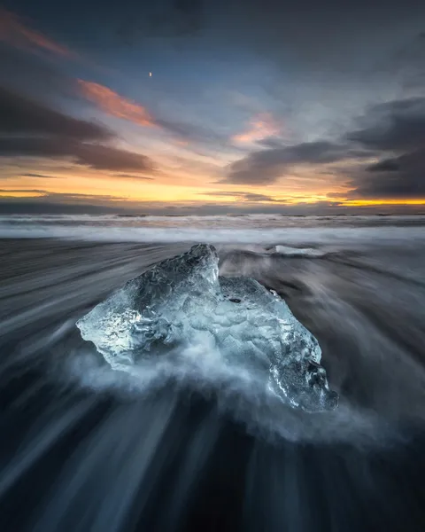 Diamond Beach, Iceland [OC] [1536x1920]