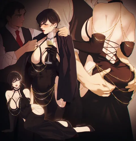 Eren and Goth Mikasa (Hanpetos)