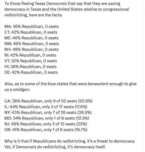 Share with your progressive friends and family when they cry about gerrymandering