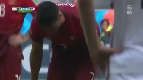 On this day 10 years ago in the 2014 World Cup; during Germany vs Portugal match, Cristiano Ronaldo hit a memorable free kick against one man wall of Philipp Lahm - the shortest guy on the field.