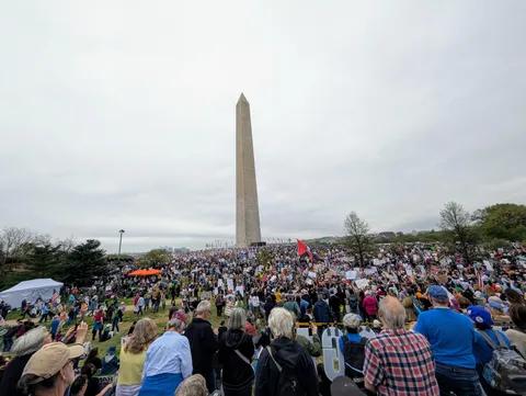 Pretty big turnout at DC protest yesterday