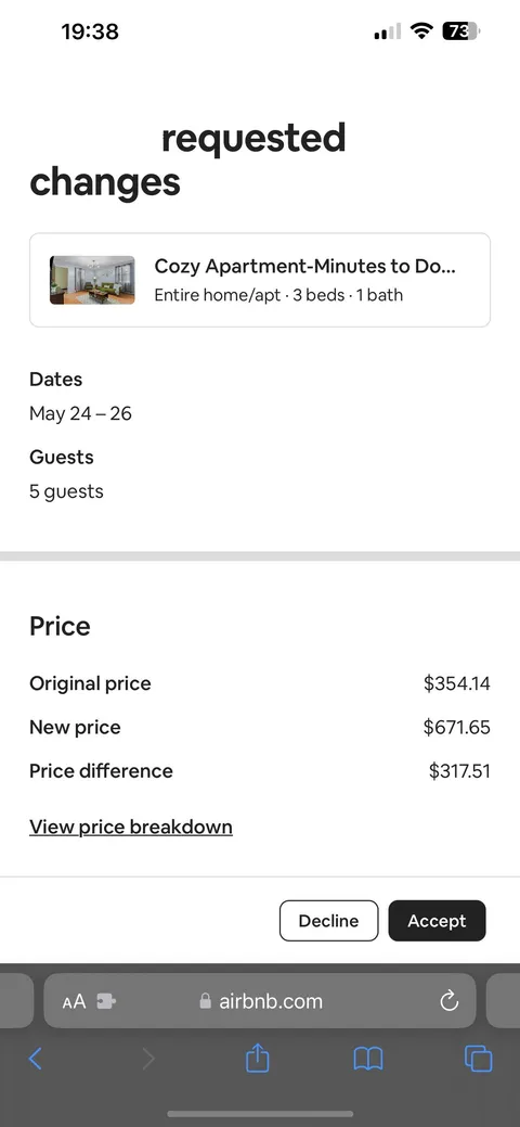 We booked this a month ago.