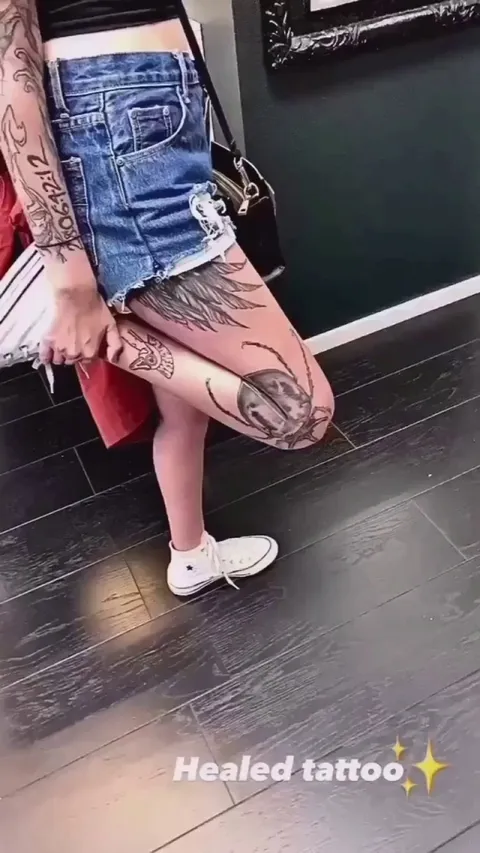 This cool beetle tattoo