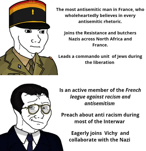 That was.. Weirdly common in wartime France..