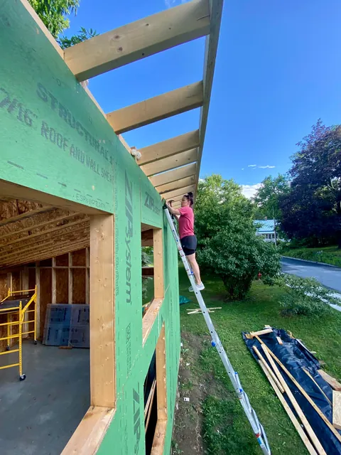 I built a 500 sq ft backyard shed studio for my photography business. I personally handled every phase from design to completion except for concrete, electrical, and HVAC. It's insulated and comfortable year round here in New Hampshire.  Ask me anything!