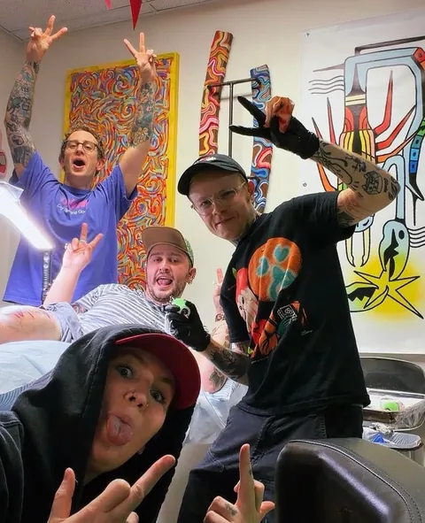 Three way collab with me (Mike Boyd) x Winston the Whale x Chidgey done at Mirrored perception in Austin Texas.