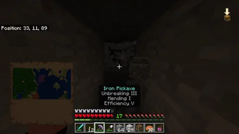 I just strip mined into a stronghold